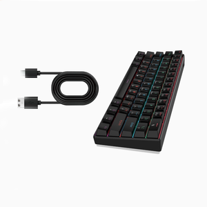 Clavier de jeu rétroéclairé RVB, nouveau clavier lumineux coloré pour ordinateur de bureau et ordinateur portable Windows Mac Android <span class=keywords><strong>Linux</strong></span> PC - Product Image 1