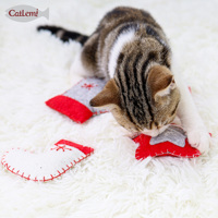 Jouets écologiques pour animaux de compagnie, jouets à mâcher en feutre faits à la main avec de la catnip, vente en gros, cadeaux de Noël pour chats, jouets pour chats