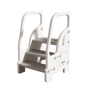 Taburete de aumento de altura de baño para niños con reposabrazos Lavabo de bebé Reposapiés Ottomon Muebles para niños - Product Image 1