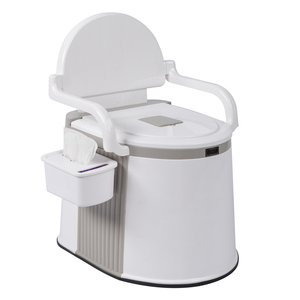 Diseñado para la Estabilidad: Inodoro Portátil Antideslizante para Acampar en Tonos Neutros - Product Image 5