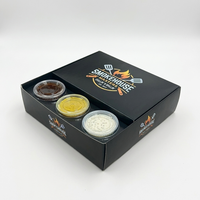 Individuell bedruckte Takeout-Verpackung: Pommes-Frites-, Burger-, Shawarma-, Döner-Kebab-Box mit Saucen-Dip-Behälter und Trennwand – Fast-Food-Boxen zum Mitnehmen
