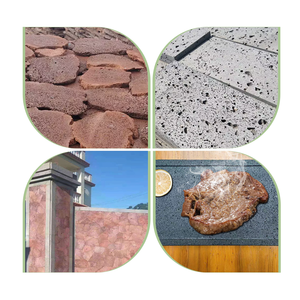 El fabricante suministra losas <span class=keywords><strong>de</strong></span> <span class=keywords><strong>piedra</strong></span> volcánica en rojo y negro, con decoraciones <span class=keywords><strong>de</strong></span> pared rotas y cortadas y tablas <span class=keywords><strong>de</strong></span> <span class=keywords><strong>barbacoa</strong></span> - Product Image 5