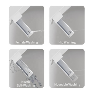 Inodoro Inteligente <span class=keywords><strong>MUBI</strong></span> T9006 de Una Pieza, Montado en el Suelo, con Asiento Calefactado, Secado por Aire, Control Remoto y Funciones Automáticas - Product Image 5
