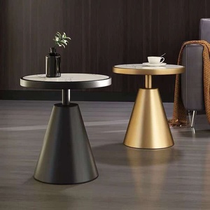 Hot Selling Metal Frame Round Cafe <b>Table</b> Modern Coffee <b>Table</b> Side <b>Table</b> for Living Room - Product Image 5