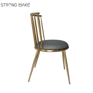 Design personnalisé Élégant <span class=keywords><strong>Scandinave</strong></span> <span class=keywords><strong>pieds</strong></span> en métal Pu Cuir Dinant la <span class=keywords><strong>Chaise</strong></span> - Product Image 2