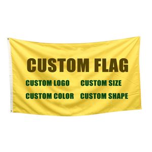 Drapeaux brodés personnalisés de qualité supérieure en gros, 3x5 pieds, drapeau classique en polyester double face pour la décoration - Product Image 1