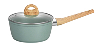 Nouveau ensemble d'ustensiles de cuisine en céramique avec manche en bois Durable et écologique ensemble de casseroles et poêles à usage domestique