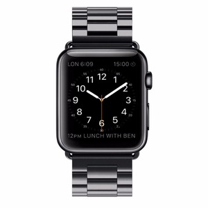 Bracelet de montre sport en acier inoxydable pour <span class=keywords><strong>Watch</strong></span> 3/4/5/6/7/8/9/10, respirant, à trois maillons, avec fermoir déployant - Product Image 4