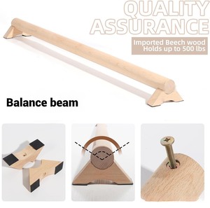 Foot <strong>Balance</strong> <strong>Beam</strong> for Kids Adults <strong>Gymnastics</strong> Floor Bar Pirouette bar Pilates Yoga Fitness Equipment Round <strong>Balance</strong> <strong>Beam</strong> - Product Image 4