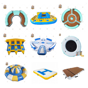 Île flottante gonflable pour 4 personnes, flotteur de <span class=keywords><strong>piscine</strong></span> social jaune avec porte-gobelets pour le plaisir en groupe - Product Image 6