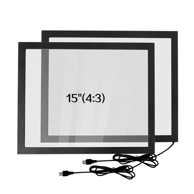 15 Inch Multi Point Touch IR Touch Frame 10 Points Infrared Touch Screen Panel Overlay Kit