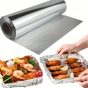 <span class=keywords><strong>Carta</strong></span> <span class=keywords><strong>stagnola</strong></span> standard resistente in alluminio per avvolgere cibi, grigliare, cuocere al forno 30cm*120m - Product Image 3