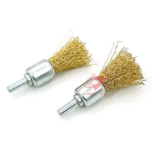 High Performance Pen Shape Steel Brush Industrial Crimped Wire End Brush With Competitive Price