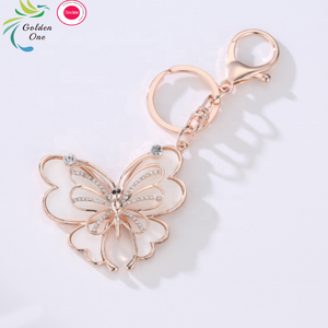 유럽 미국 다이아몬드 나비 부티크 동물 열쇠 고리 패션 크리스탈 여성 우아한 핸드백 배낭 펜던트 열쇠 고리 - Product Image 5