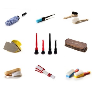 <span class=keywords><strong>Brosse</strong></span> de nettoyage intérieure pour sièges de voiture Kingdetail, écologique, durable, en cuir, avec poils de cheval et petite poignée en bois JBM-1 - Product Image 6