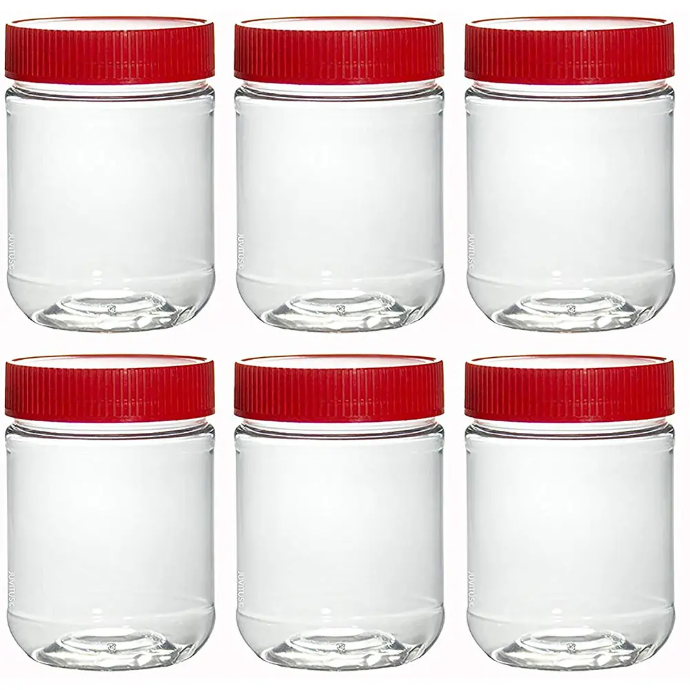Bán Buôn Rỗng Sang Trọng Chất Lượng Cao Nhựa Jar Container Cho Bơ Đậu Phộng Không Có Không Khí Bao Bì Với Vít Cap