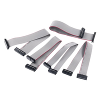 Câble de données plat IDC blindé à pas de 2,54 mm, 6, 12, 16, 20, 44, 50, 64 broches, pour téléchargement de données