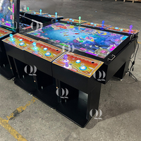 QIQU Custom Logo 6 Player 55 Inch Fish Hunter Table Game Machine High Quality Skill Arcade Machine For Amusement Game Hall
