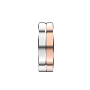Nouvelle bague intelligente bicolore or rose en céramique avec NFC, moniteur de santé et de sommeil, et contrôle par application - Product Image 4