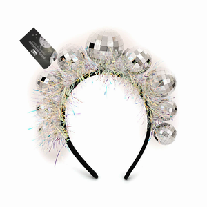 White Christmas <strong>Disco</strong> <strong>Ball</strong> Glow Hairbands LED Light up <strong>Headbands</strong> for Kids and Adults for New Year Parties - Product Image 3