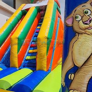 Party jumpers commercial bounce house with slide jungle fun inflatable bouncy castles for kids - Product Image 3