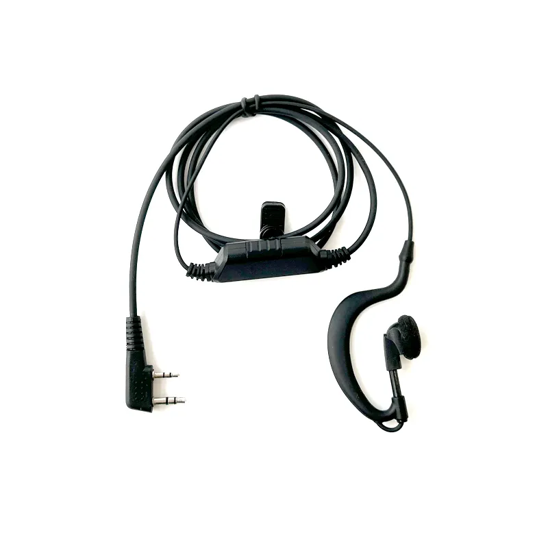 Hands free walkie talkie headset dual-line microphone radio Walkie Talkie PTT Headset For Motorola Kenwood Baofeng