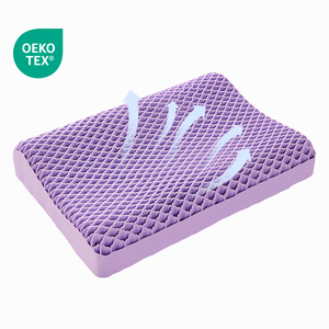 Oreiller respirant 100% TPE, oreiller dynamique sans pression pour le cou, noyau d'oreiller à haute élasticité pour soulager le stress, 2 tailles pour enfant/adulte - Product Image 3