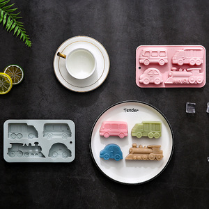 Stampo in Silicone per Veicoli e Strumenti di Trasporto, Adatto al Forno, per <span class=keywords><strong>Torte</strong></span> e Cioccolato, Stampi a Forma di Auto - Product Image 4