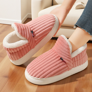 <span class=keywords><strong>Pantofole</strong></span>/Stivali in velluto a coste comodi da donna e da <span class=keywords><strong>uomo</strong></span>, <span class=keywords><strong>pantofole</strong></span> invernali da casa antiscivolo foderate in peluche - Product Image 1