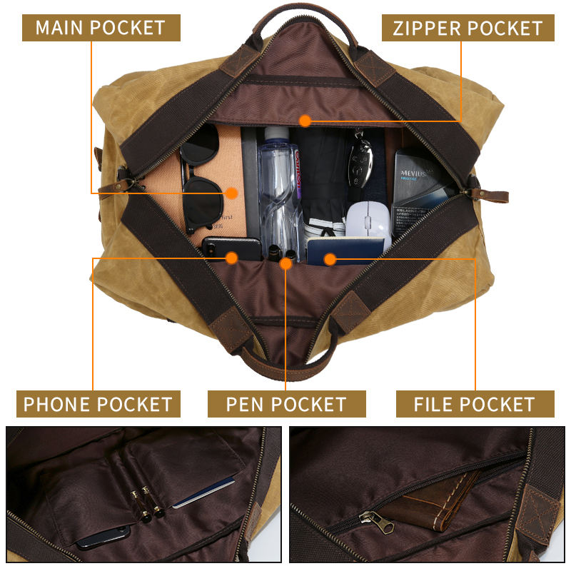 Custom Logo Waterproof Sports Travel Gym Backpack Duffel Bag Vintage ...
