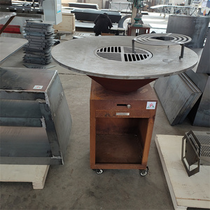 <span class=keywords><strong>Table</strong></span> de <span class=keywords><strong>barbecue</strong></span> en acier, cuisine à l'extérieur, <span class=keywords><strong>barbecue</strong></span> au charbon de bois, combustion du bois, - Product Image 2