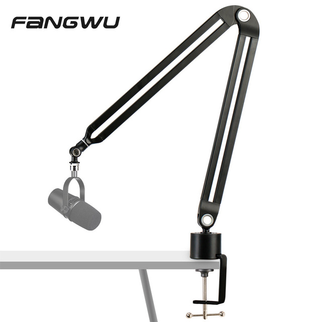 New Suspension Arm Stand Flexible Adj Desktop Boom Arm Microphone Stand