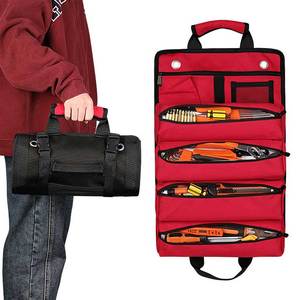 Sacs de rangement pour outils de mécanicien, de plombier, professionnels, portables, imperméables, durables, en toile, à roulettes, enroulables - Product Image 1