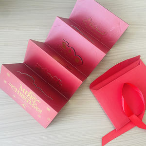 การ์ดคริสต์มาส โปสเตอร์รักษ์โลก & ที่ใส่<span class=keywords><strong>บัตร</strong></span>ของขวัญเงินสด 6 ช่อง - กระดาษออฟเซ็ต พิมพ์โลโก้ตามสั่ง & ปั๊มฟอยล์ พร้อมเซอร์ไพรส์ - Product Image 3