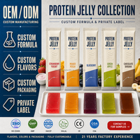 Whey Protein Kolagen Jelly Stick Peptida Terhidrolisis Vitamin C Jelly Protein Strip Kecantikan Kebugaran Harian Grosir