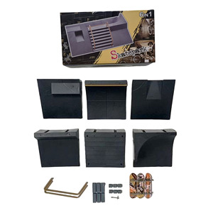 Kit de rampe <span class=keywords><strong>pour</strong></span> fingerboard, assemblage DIY, <span class=keywords><strong>mini</strong></span> <span class=keywords><strong>skatepark</strong></span>, parc d'entraînement 6 pièces <span class=keywords><strong>pour</strong></span> enfants - Product Image 6