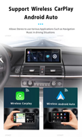Lecteur multimédia automobile Android 14 pour BMW X5 E70 X6 E71 2007-2013, écran radio, système d'origine CCC CIC, navigation, stéréo, Carplay, Auto 4G