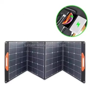 แผงโซลาร์เซลล์พับได้แบบพกพา 200W เครื่องกำเนิดพลังงานแสงอาทิตย์ 19.8V สำหรับพาวเวอร์แบงค์ 20A 700V - Product Image 1