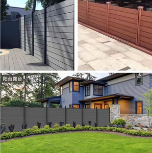 Hot Selling Modern Nature WPC Garden Privacy <strong>Fence</strong> with <strong>Fence</strong> Post <strong>Caps</strong> Eco-Friendly Rot Proof Waterproof - Product Image 4
