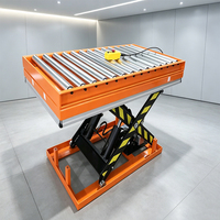 Plateforme élévatrice à ciseaux électro-hydraulique, table élévatrice à convoyeur à rouleaux, équipement de manutention et de levage, fourniture directe usine