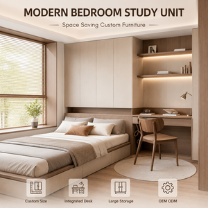 Cama Murphy Moderna, Ahorradora de Espacio, Mueble Multifuncional con Sistema de Almacenamiento en Armario para Apartamento, Dormitorio u Oficina en Casa - Product Image 3