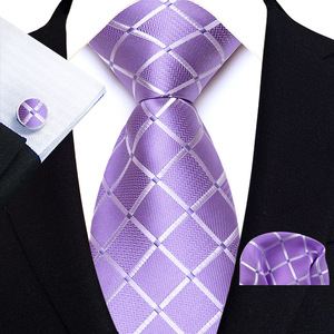 Corbatas Formales a Cuadros de <span class=keywords><strong>Color</strong></span> Azul Marino <span class=keywords><strong>para</strong></span> Hombre, <span class=keywords><strong>Corbata</strong></span> de Lujo de 8 cm con Pañuelo de Bolsillo, Juego de Regalo, Tejido Jacquard, Accesorios <span class=keywords><strong>para</strong></span> <span class=keywords><strong>Traje</strong></span> de Negocios - Product Image 6