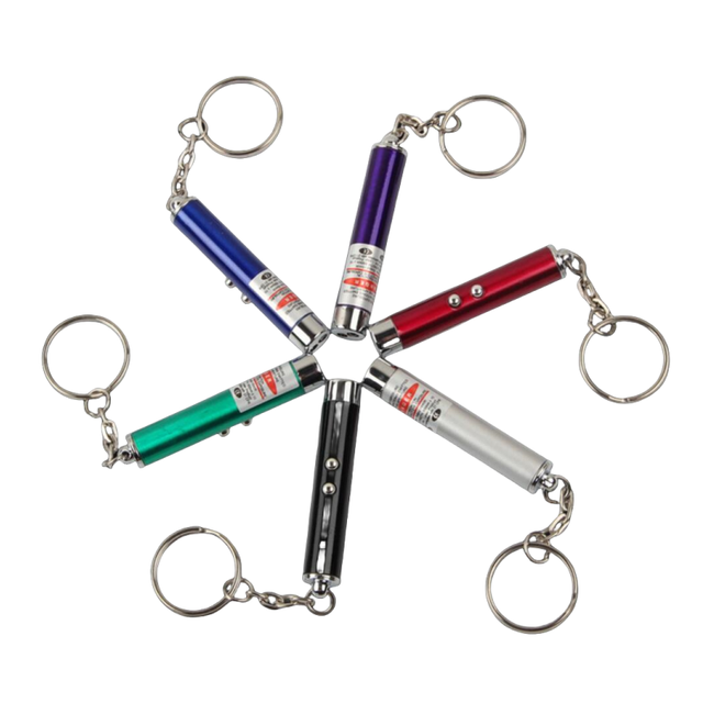 2 in 1 UV Torch Mini Teaching Laser Light Keychain Led Flashlight Keychain Wholesale