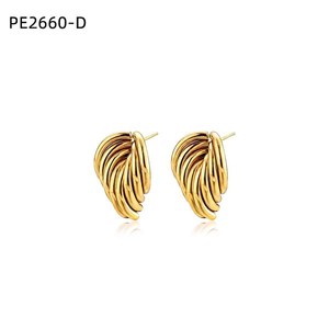 Amy Amy Fashion <b>Stud</b> Earrings <b>Silver</b> Plated Geometric Design For Women Trendy Jewelry Gift PE2660 - Product Image 2