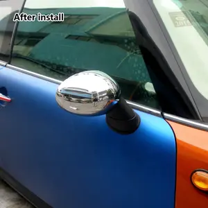 new product chrome Rearview Side Mirror case housing cover for MINI R53 mini FOR cooper