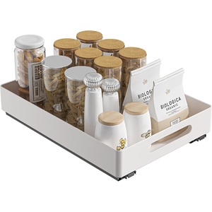 ชั้นวางของในครัวแบบยืน รุ่นโมเดิร์น พร้อมตะกร้าแบบดึงออกได้ สำหรับจัดเก็บจาน ชาม เครื่องปรุง และอุปกรณ์ครัวอื่นๆ - Product Image 5