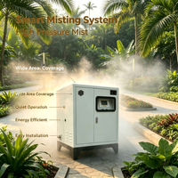 Système de brumisation électrique extérieur haute pression en acier inoxydable, kit de refroidissement par brume d'eau pour ferme, patio, jardin, aménagement paysager