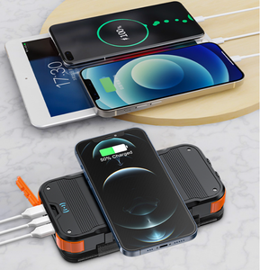 <span class=keywords><strong>Custodia</strong></span> per caricabatterie solare impermeabile di vendita calda Online banca di alimentazione portatile ricaricabile <span class=keywords><strong>con</strong></span> ingranaggio Wireless <span class=keywords><strong>con</strong></span> pannello solare pieghevole - Product Image 5