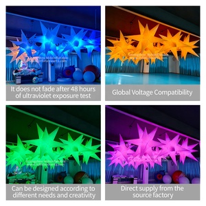 Tente Gonflable Géante Étoile Lumineuse à LED pour <span class=keywords><strong>D</strong></span>écoration de Mariage, Scène, Fête, Publicité Extérieure et Événements avec Éclairage - Product Image 2