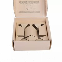 Boîte d'emballage de gobelets en carton ondulé dur aseptique personnalisé haut de gamme avec insertion fixe pour verre à vin fragile